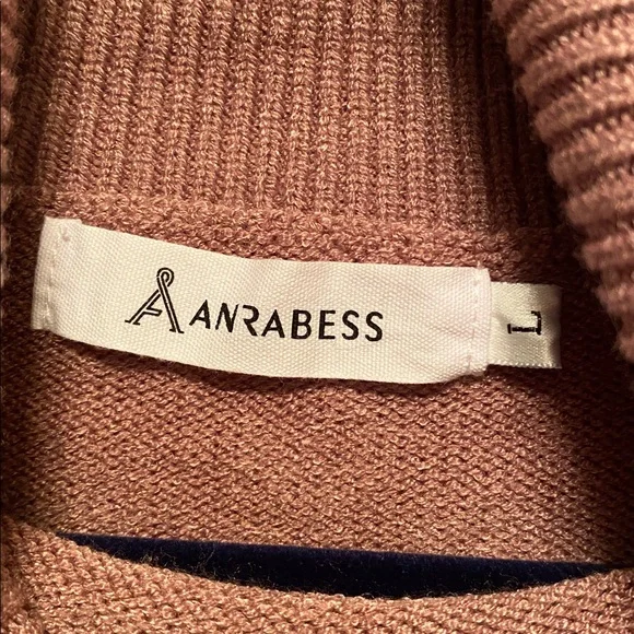 Anrabess Mauve Turtleneck Sweater…size L - Picture 6 of 7